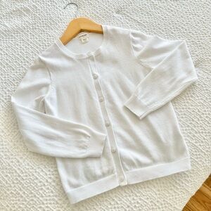 Crewcuts White Button-Up Cardigan ✨